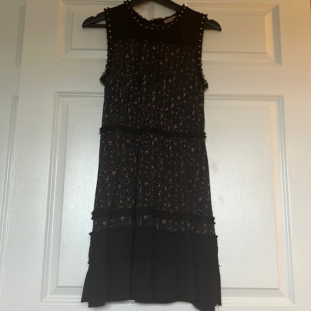 Juicy Couture Huntington Gold Stud Black Dress, Size S